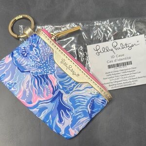 Lilly Pulitzer Blue and Pink ID Case